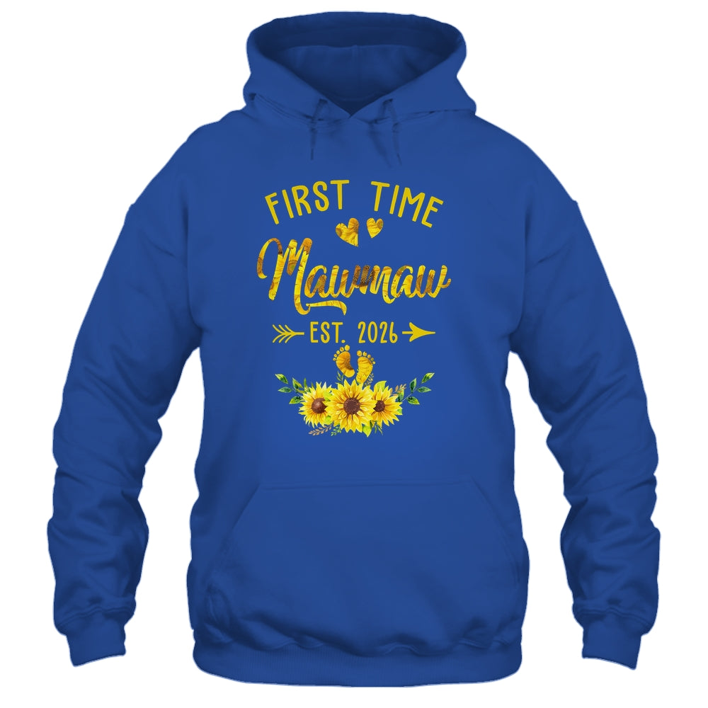 First Time Mamaw Est 2026 Sunflower Promoted To Mamaw Shirt & Tank Top | teecentury