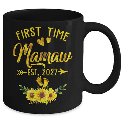 First Time Mamaw Est 2027 Sunflower Promoted To Mamaw Mug | teecentury