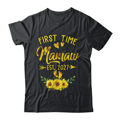 First Time Mamaw Est 2027 Sunflower Promoted To Mamaw Shirt & Tank Top | teecentury