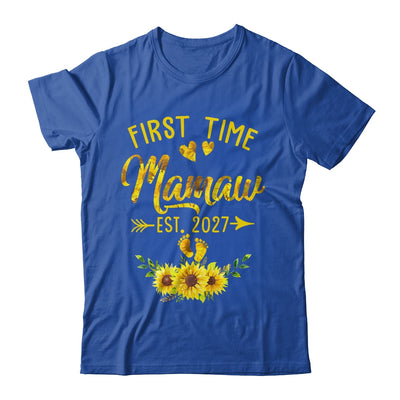First Time Mamaw Est 2027 Sunflower Promoted To Mamaw Shirt & Tank Top | teecentury