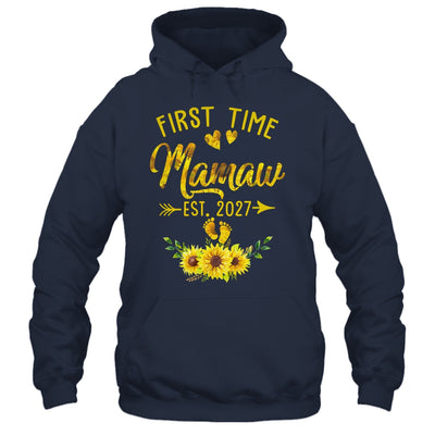 First Time Mamaw Est 2027 Sunflower Promoted To Mamaw Shirt & Tank Top | teecentury