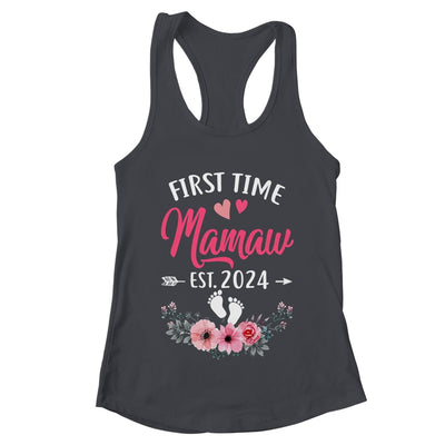 First Time Mamaw Promoted To Mamaw Est 2024 Mothers Day Shirt & Tank Top | teecentury