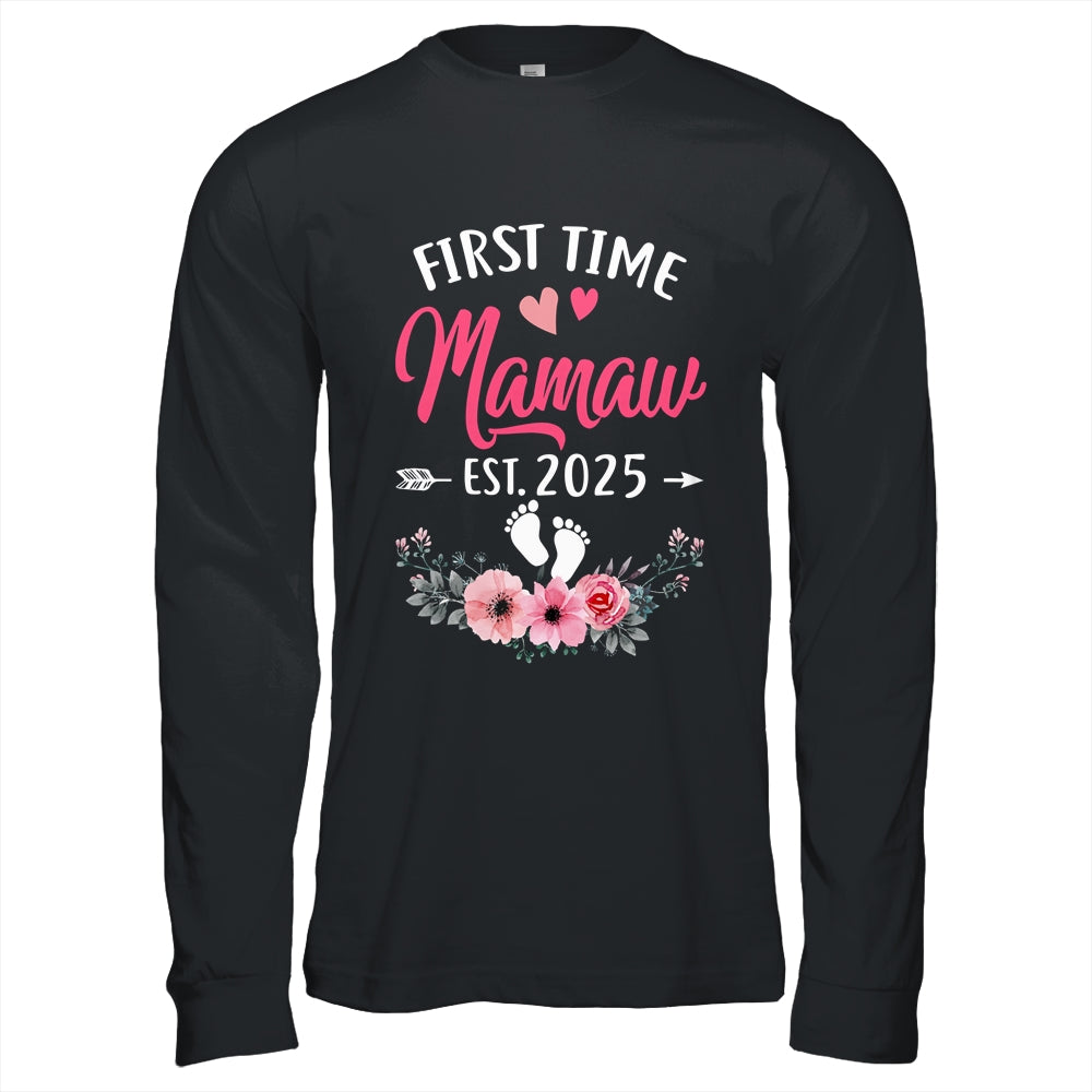 First Time Mamaw Promoted To Mamaw Est 2025 Mothers Day Shirt & Hoodie | teecentury