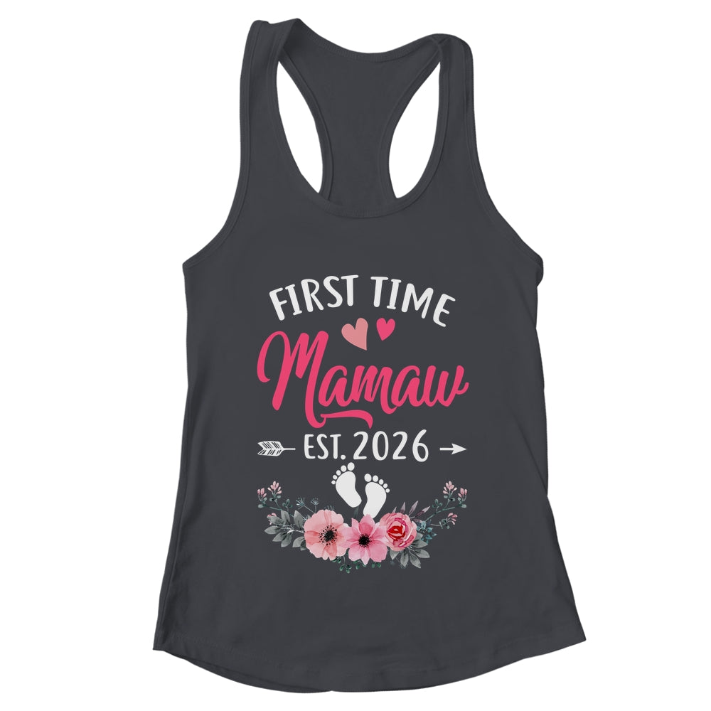 First Time Mamaw Promoted To Mamaw Est 2027 Mothers Day Shirt & Tank Top | teecentury