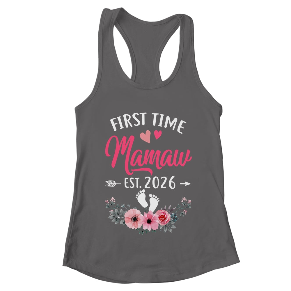 First Time Mamaw Promoted To Mamaw Est 2027 Mothers Day Shirt & Tank Top | teecentury
