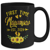 First Time Mawmaw Est 2024 Sunflower Promoted To Mawmaw Mug | teecentury