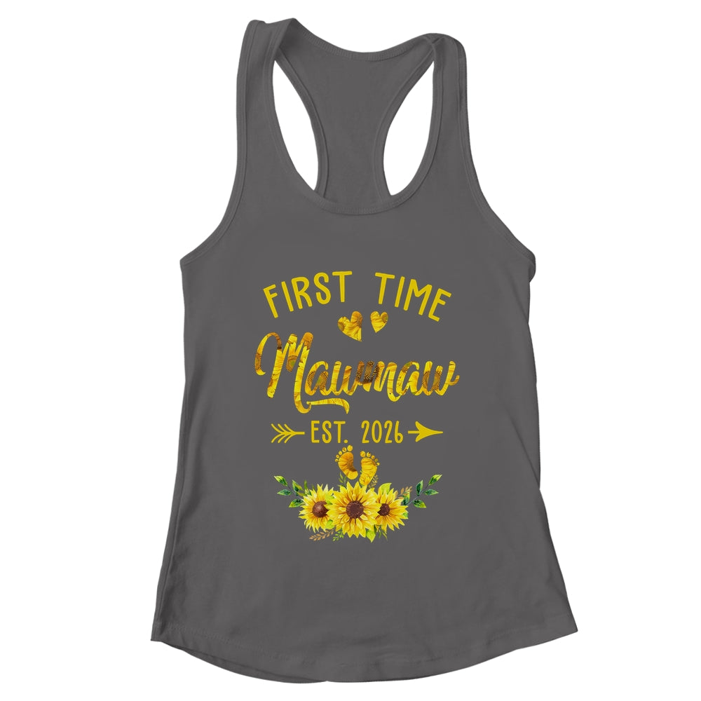 First Time Mawmaw Est 2026 Sunflower Promoted To Mawmaw Shirt & Tank Top | teecentury