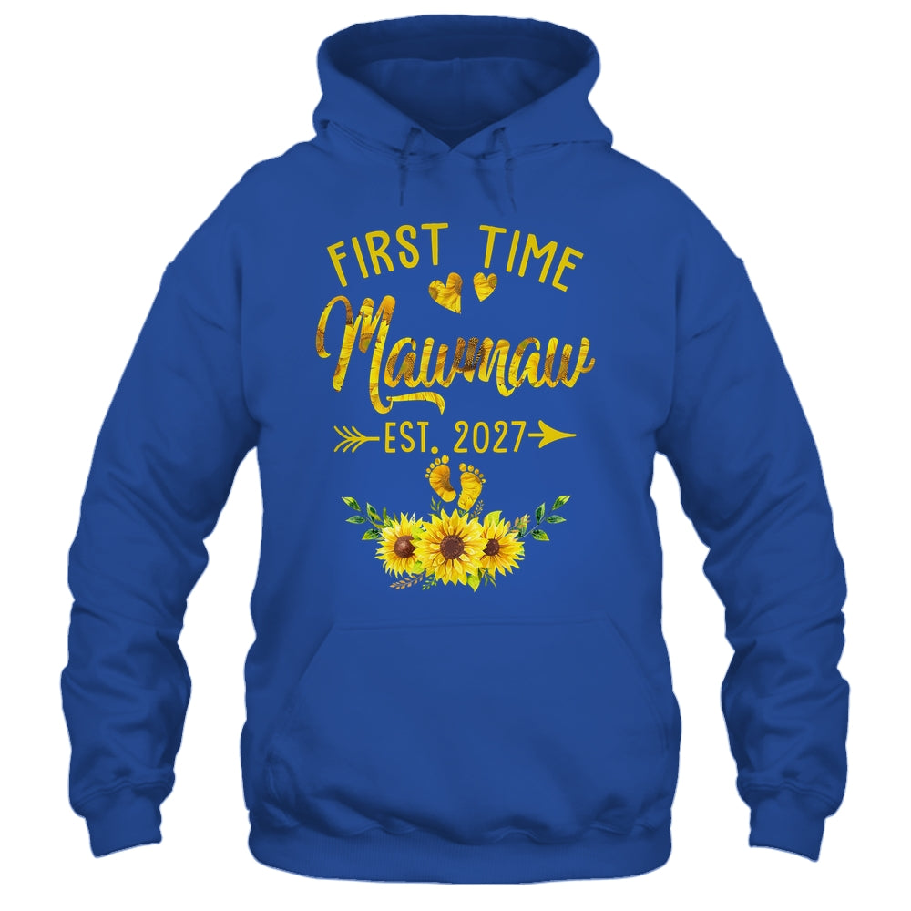 First Time Mawmaw Est 2027 Sunflower Promoted To Mawmaw Shirt & Tank Top | teecentury