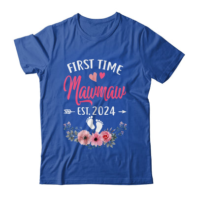 First Time Mawmaw Promoted To Mawmaw Est 2024 Mothers Day Shirt & Tank Top | teecentury