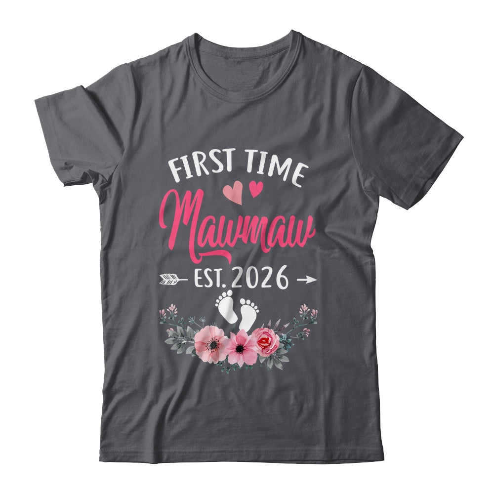 First Time Mawmaw Promoted To Mawmaw Est 2027 Mothers Day Shirt & Tank Top | teecentury