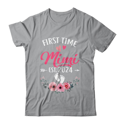 First Time Mimi Promoted To Mimi Est 2024 Mothers Day Shirt & Tank Top | teecentury