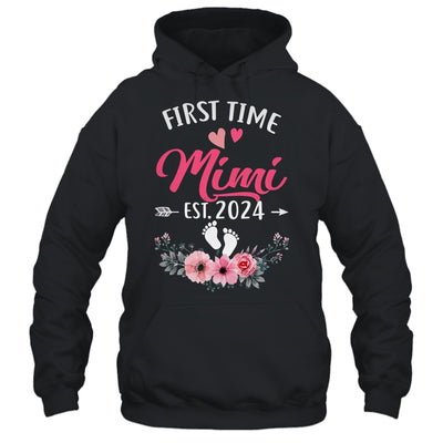 First Time Mimi Promoted To Mimi Est 2024 Mothers Day Shirt & Tank Top | teecentury