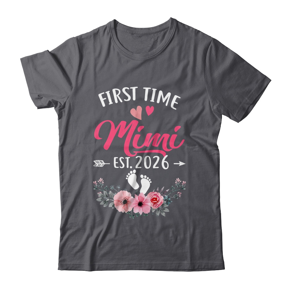 First Time Mimi Promoted To Mimi Est 2026 Mothers Day Shirt & Tank Top | teecentury