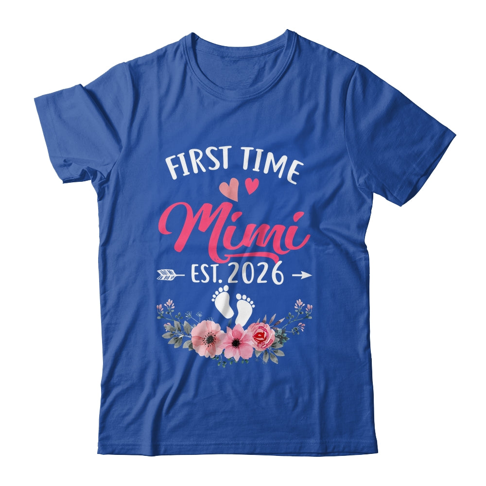First Time Mimi Promoted To Mimi Est 2026 Mothers Day Shirt & Tank Top | teecentury