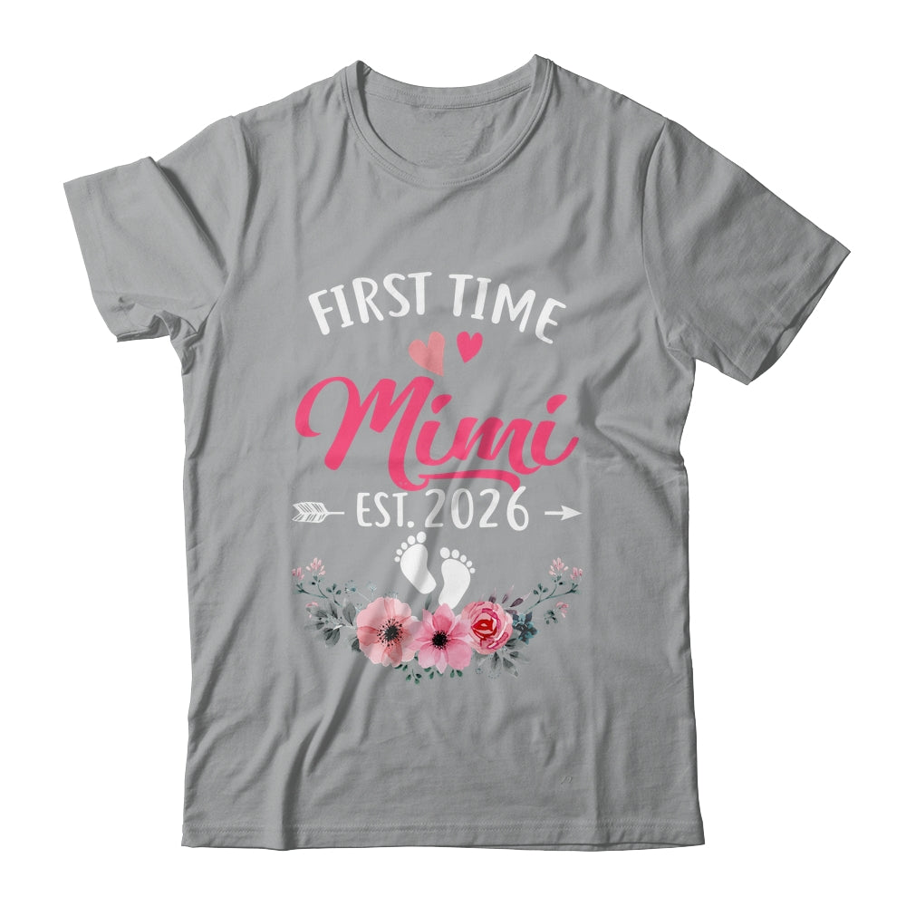 First Time Mimi Promoted To Mimi Est 2026 Mothers Day Shirt & Tank Top | teecentury