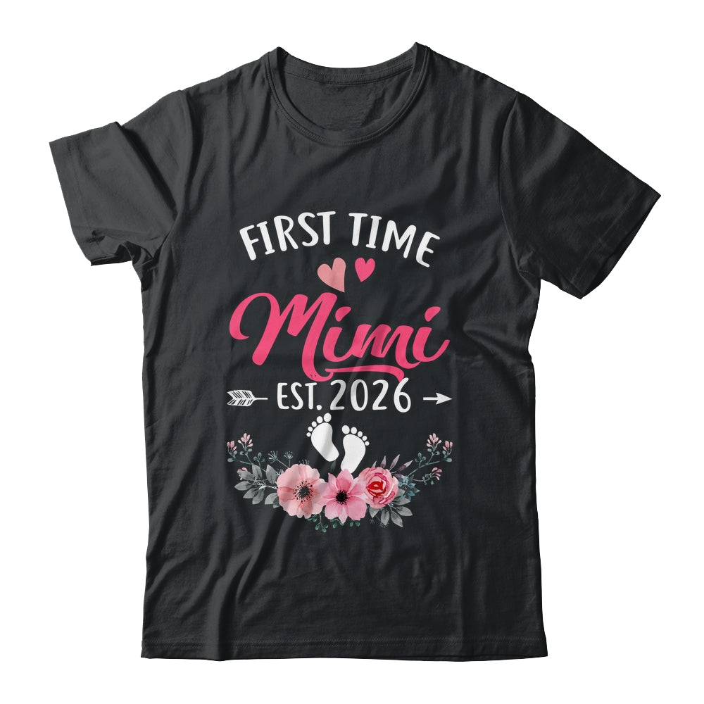 First Time Mimi Promoted To Mimi Est 2027 Mothers Day Shirt & Tank Top | teecentury