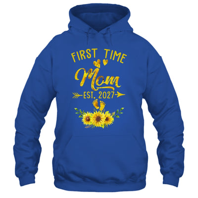 First Time Mom Est 2027 Sunflower Promoted To Mom Shirt & Tank Top | teecentury