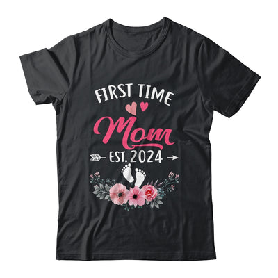First Time Mom Promoted To Mom Est 2024 Mothers Day Shirt & Tank Top | teecentury