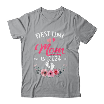 First Time Mom Promoted To Mom Est 2024 Mothers Day Shirt & Tank Top | teecentury