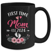 First Time Mom Promoted To Mom Est 2024 Mothers Day Mug | teecentury