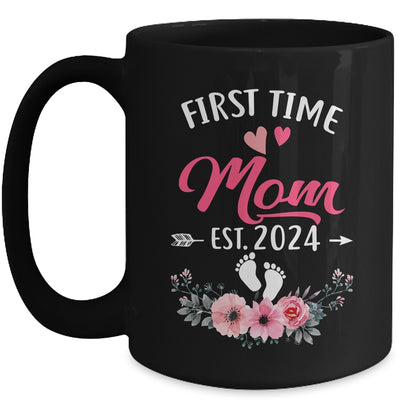 First Time Mom Promoted To Mom Est 2024 Mothers Day Mug | teecentury