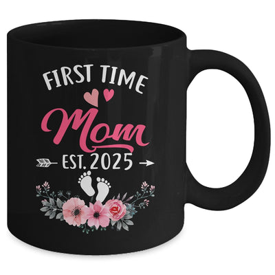 First Time Mom Promoted To Mom Est 2025 Mothers Day Mug | teecentury