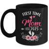 First Time Mom Promoted To Mom Est 2025 Mothers Day Mug | teecentury