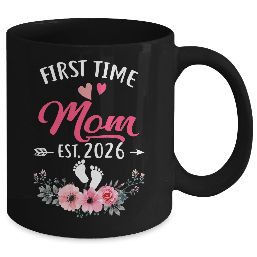 First Time Mom Promoted To Mom Est 2026 Mothers Day Mug | teecentury