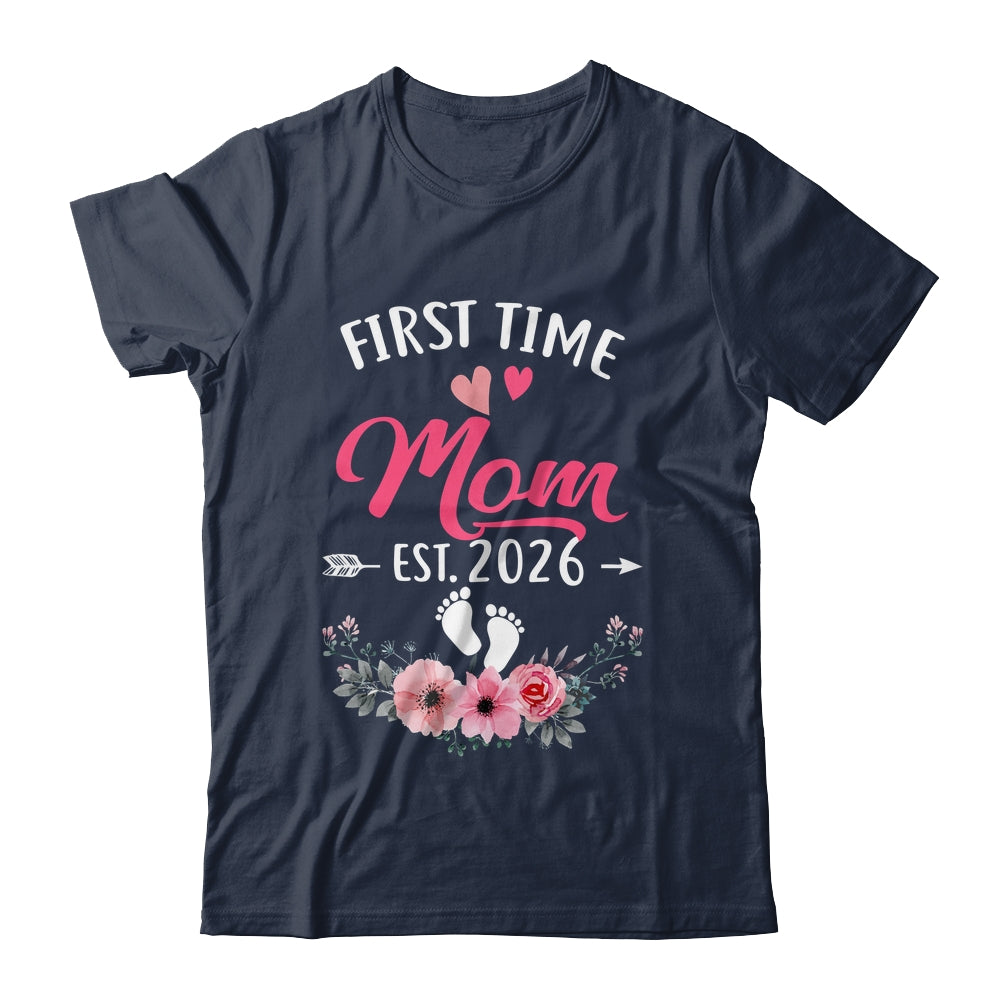 First Time Mom Promoted To Mom Est 2027 Mothers Day Shirt & Tank Top | teecentury