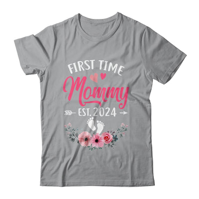 First Time Mommy Promoted To Mommy Est 2024 Mothers Day Shirt & Tank Top | teecentury