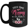 First Time Mommy Promoted To Mommy Est 2024 Mothers Day Mug | teecentury