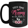 First Time Mommy Promoted To Mommy Est 2025 Mothers Day Mug | teecentury