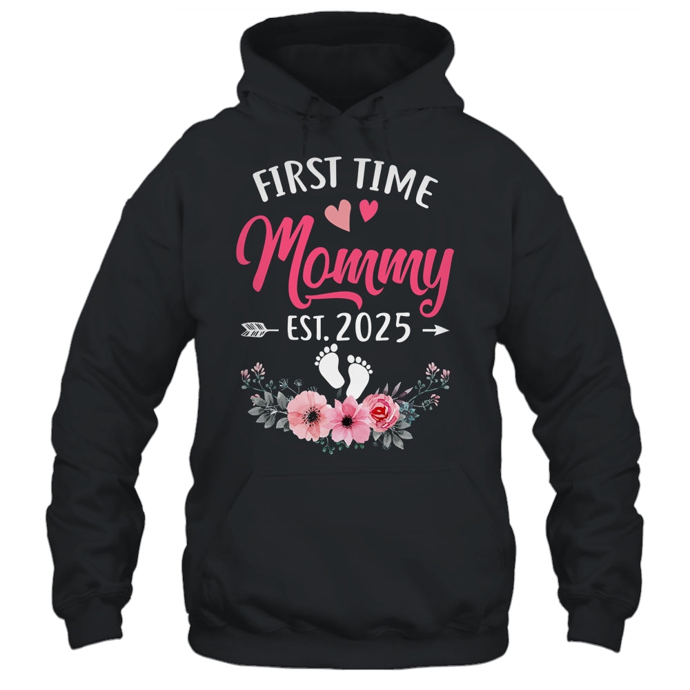 First Time Mommy Promoted To Mommy Est 2025 Mothers Day Shirt & Hoodie | teecentury