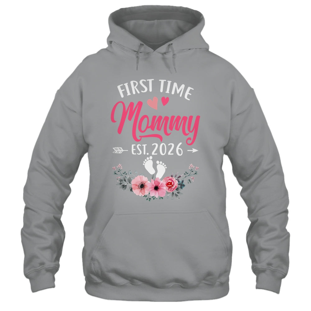 First Time Mommy Promoted To Mommy Est 2026 Mothers Day Shirt & Tank Top | teecentury