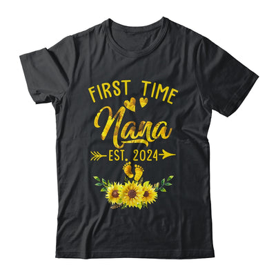 First Time Nana Est 2024 Sunflower Promoted To Nana Shirt & Tank Top | teecentury