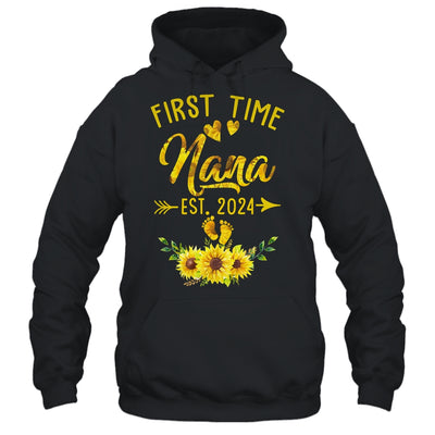 First Time Nana Est 2024 Sunflower Promoted To Nana Shirt & Tank Top | teecentury