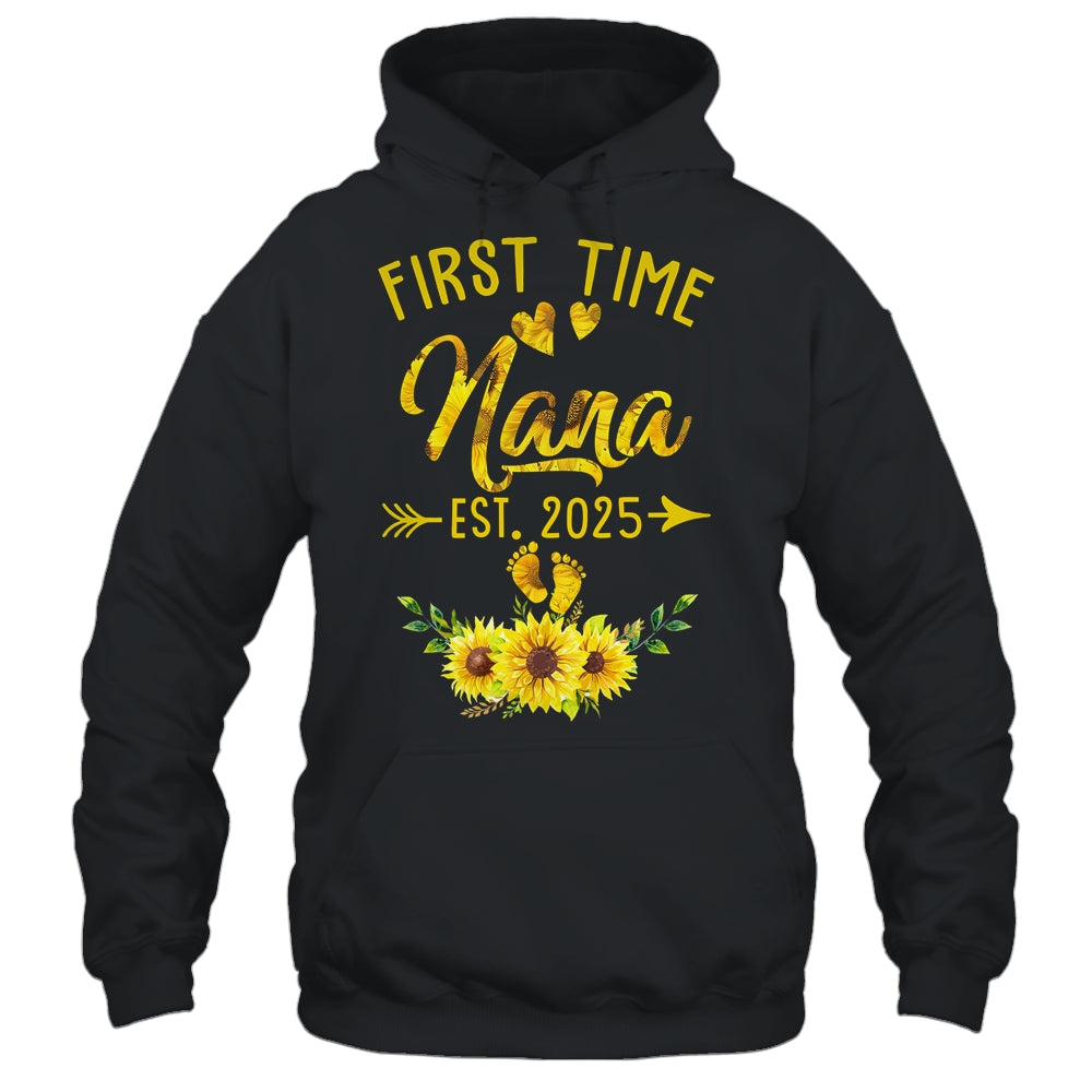 First Time Nana Est 2025 Sunflower Promoted To Nana Shirt & Tank Top | teecentury