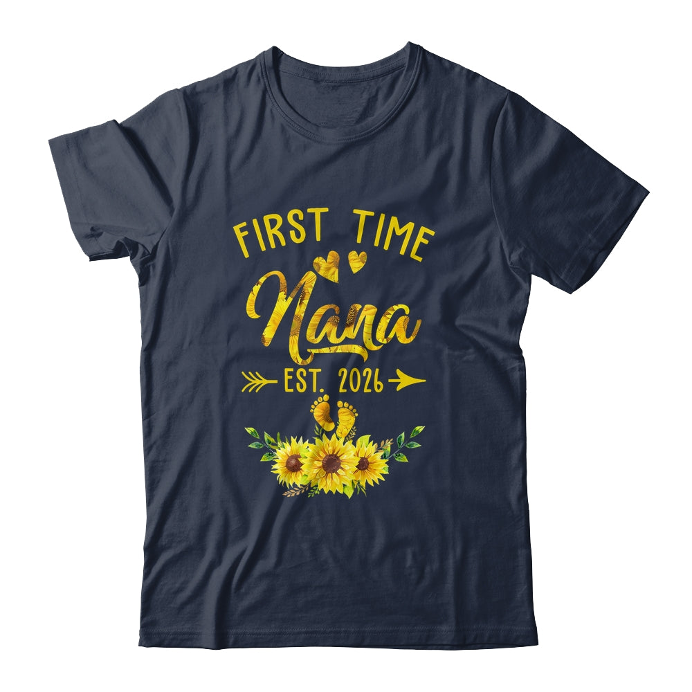 First Time Nana Est 2026 Sunflower Promoted To Nana Shirt & Tank Top | teecentury