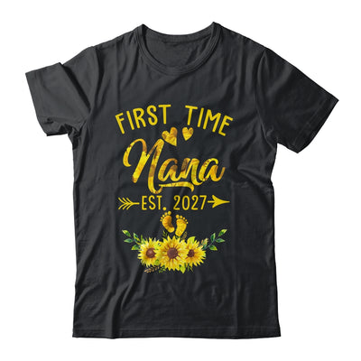 First Time Nana Est 2027 Sunflower Promoted To Nana Shirt & Tank Top | teecentury