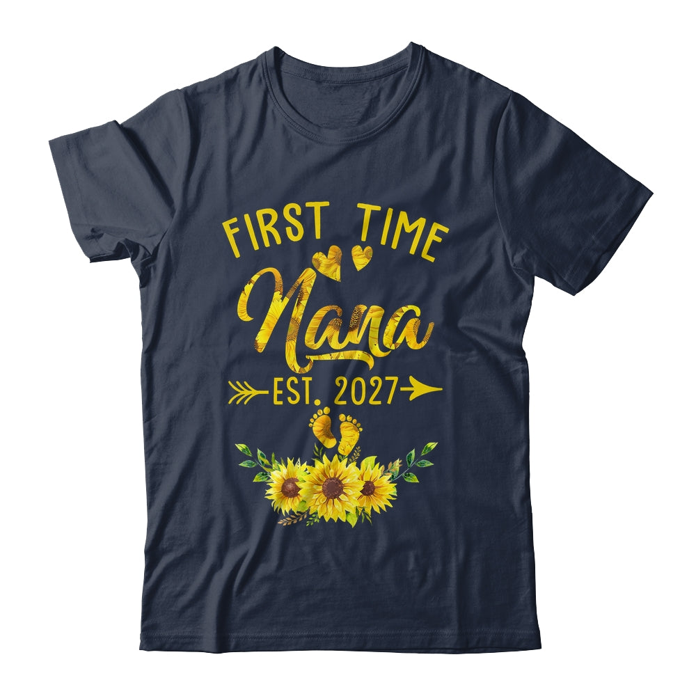 First Time Nana Est 2027 Sunflower Promoted To Nana Shirt & Tank Top | teecentury