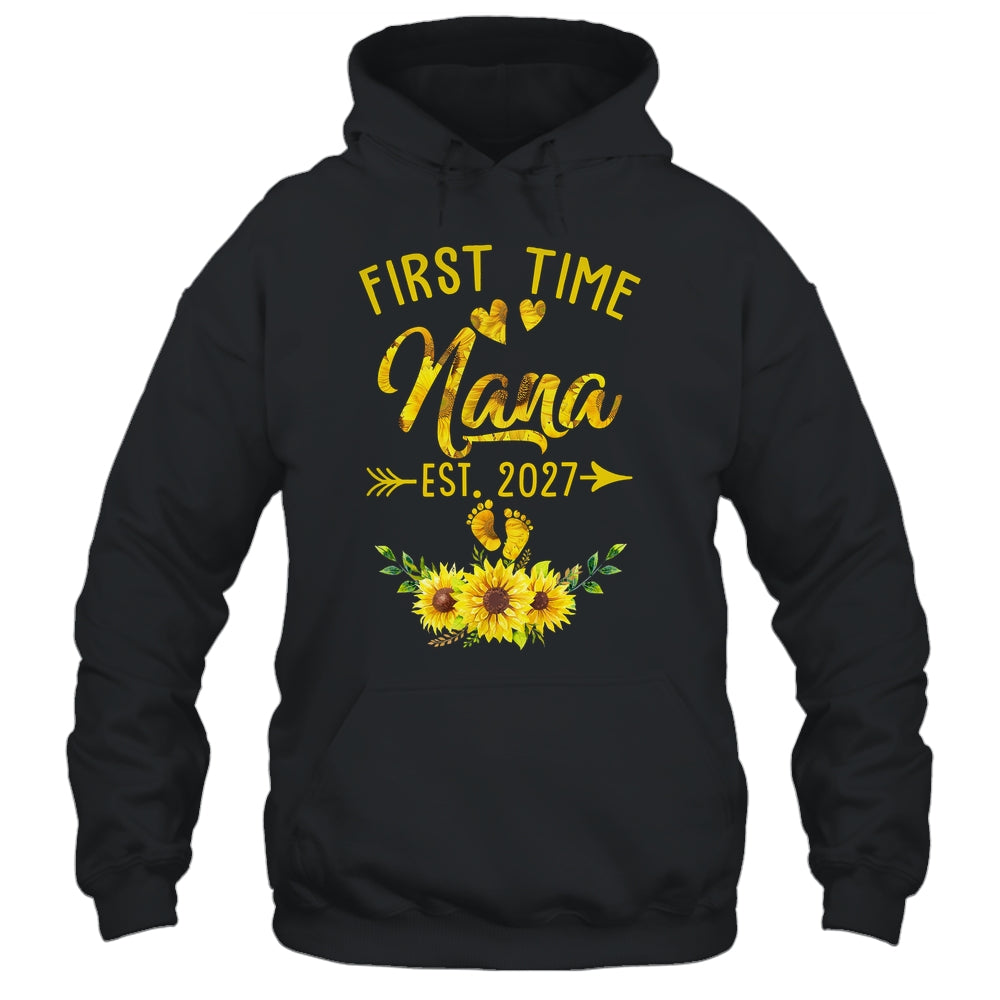 First Time Nana Est 2027 Sunflower Promoted To Nana Shirt & Tank Top | teecentury