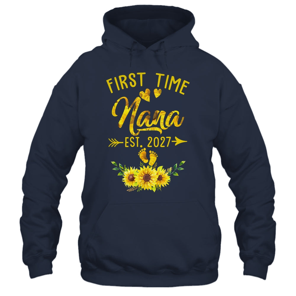 First Time Nana Est 2027 Sunflower Promoted To Nana Shirt & Tank Top | teecentury