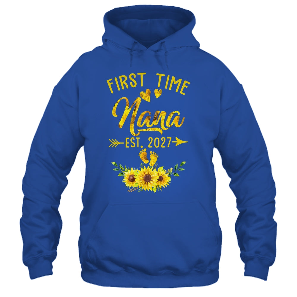 First Time Nana Est 2027 Sunflower Promoted To Nana Shirt & Tank Top | teecentury