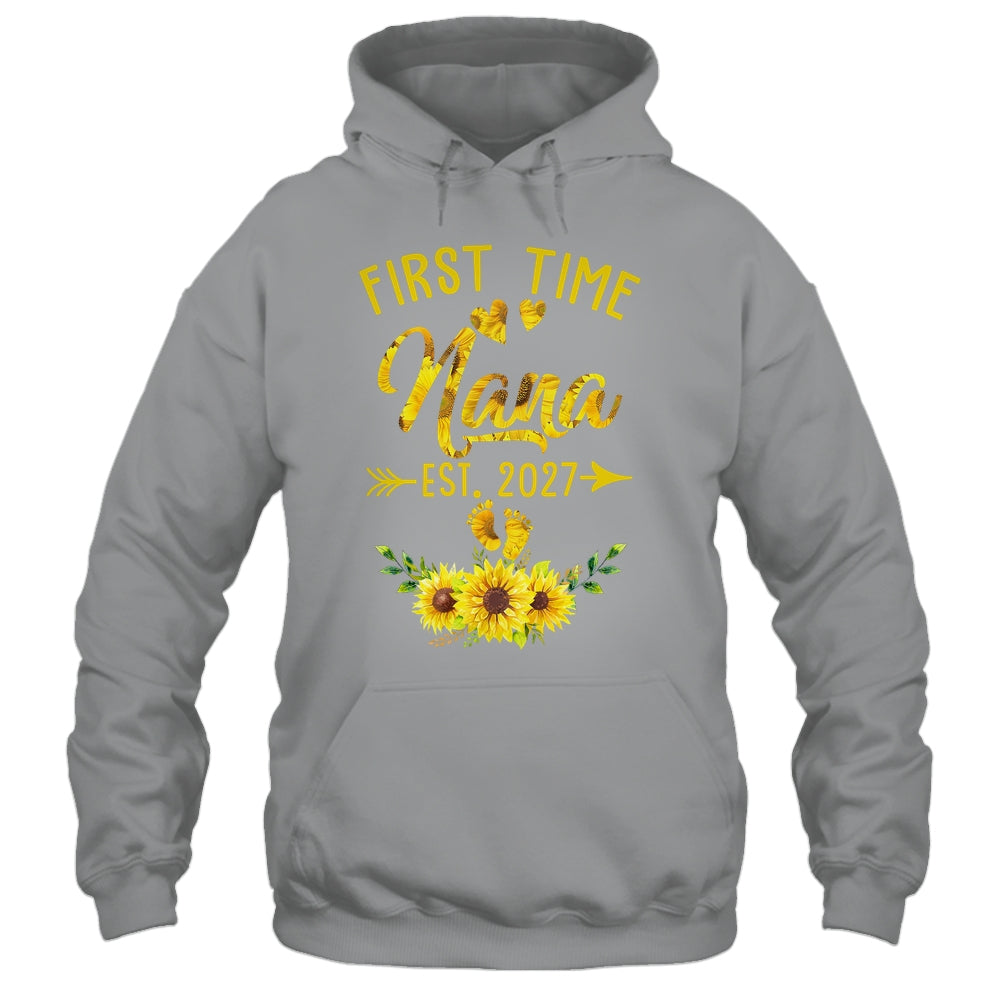 First Time Nana Est 2027 Sunflower Promoted To Nana Shirt & Tank Top | teecentury
