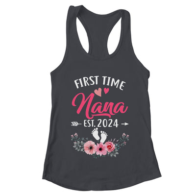 First Time Nana Promoted To Nana Est 2024 Mothers Day Shirt & Tank Top | teecentury