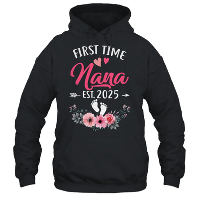 First Time Nana Promoted To Nana Est 2025 Mothers Day Shirt & Hoodie | teecentury