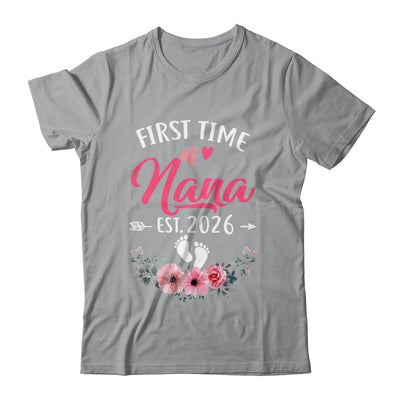 First Time Nana Promoted To Nana Est 2026 Mothers Day Shirt & Tank Top | teecentury