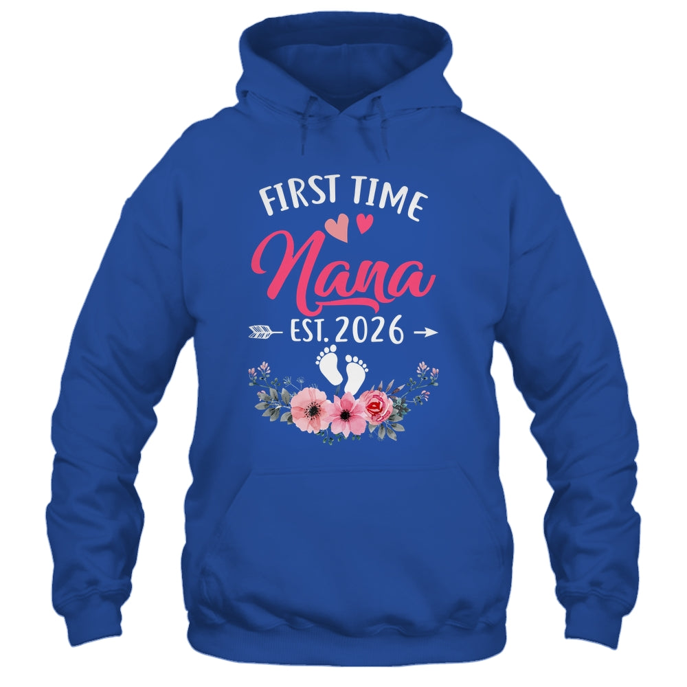 First Time Nana Promoted To Nana Est 2026 Mothers Day Shirt & Tank Top | teecentury