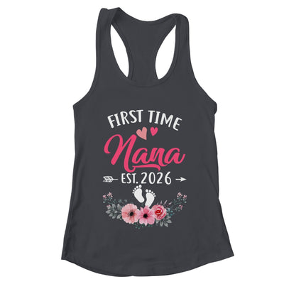 First Time Nana Promoted To Nana Est 2026 Mothers Day Shirt & Tank Top | teecentury