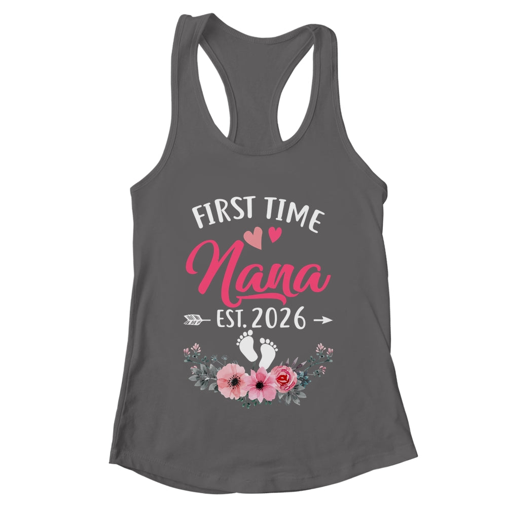 First Time Nana Promoted To Nana Est 2026 Mothers Day Shirt & Tank Top | teecentury